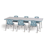 Rectangle Activity Table, 60" x 30", A-Height (24"-31" Adjustable Height)