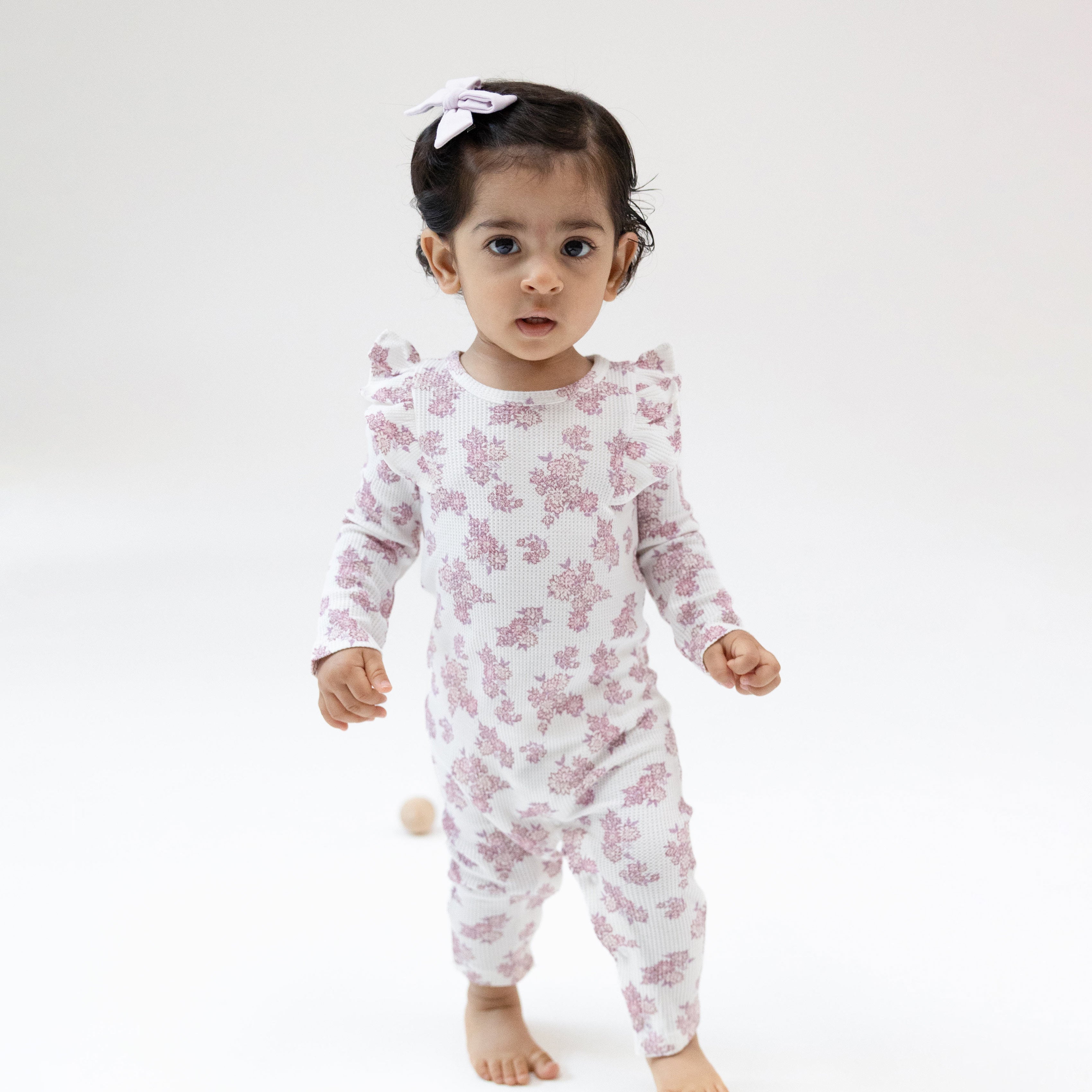 Countryside Coreopsis - Long Sleeve Ruffle Romper