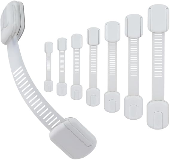 Baby Proofing Cabinet Strap Locks - Child Safety Drawer