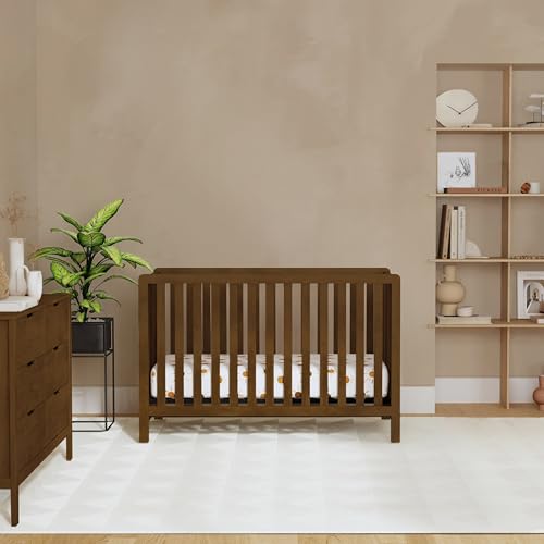 4-in-1 Convertible Baby Crib with Adjustable Mattress Heights