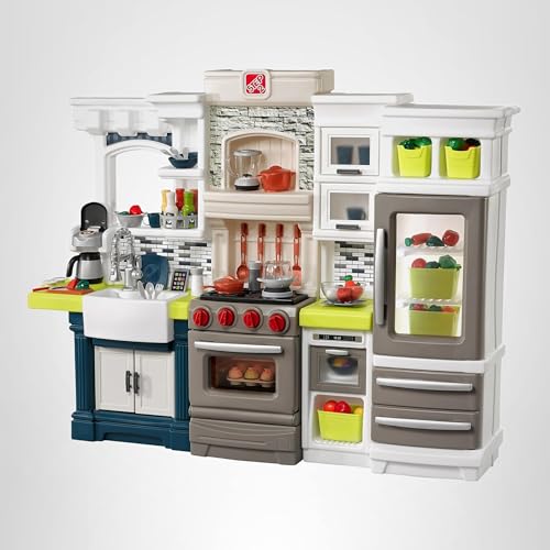 Kids Kitchen Playset with Lights and Sounds - 78 Piece Set