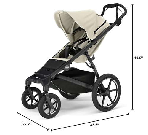 4-Wheel All-Terrain Stroller with Full Suspension