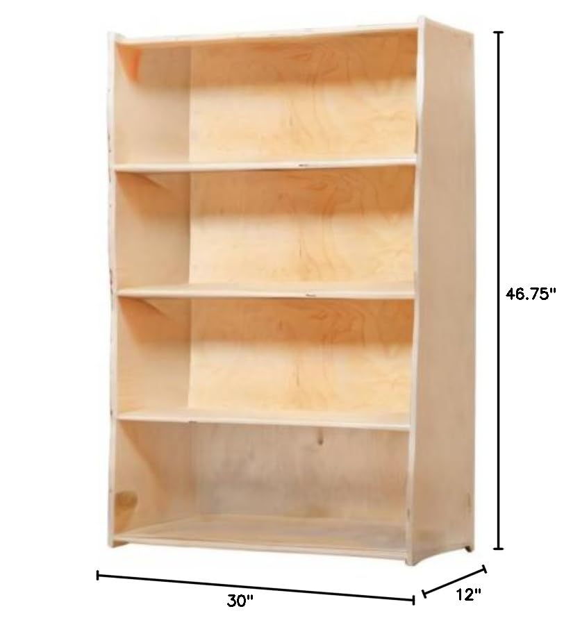 Baltic Birch Bookcase with Three Fixed Shelves