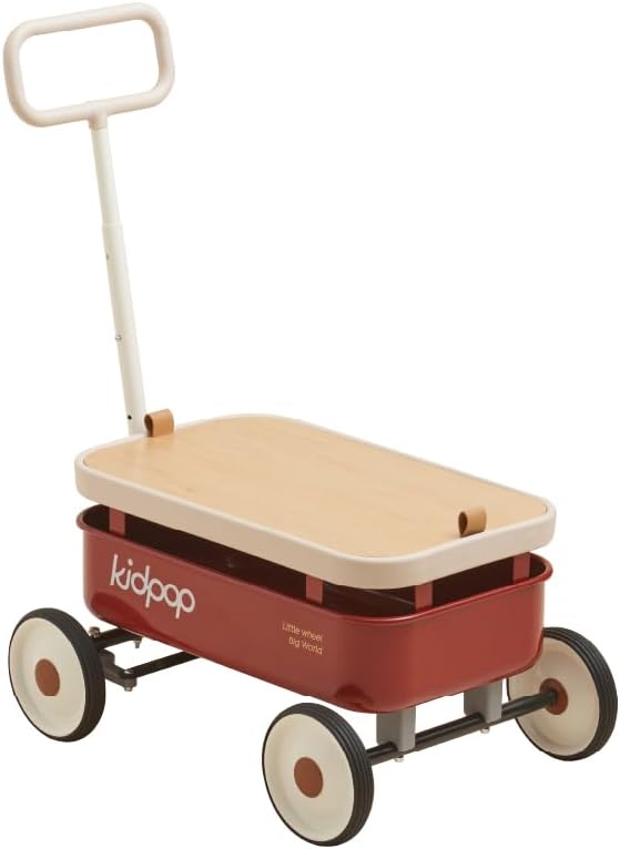 PULA-Wild 3-in-1 Kids' Pull-Along Wagon Toddlers Push Walker for 2.5-8