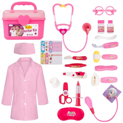 Doctor Kit for Toddlers 3 4 5 Years Old, Kids Doctor Play Set for Girls