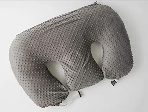 Grey - 6 uses in 1 Twin Pillow ! Breastfeeding, Bottlefeeding