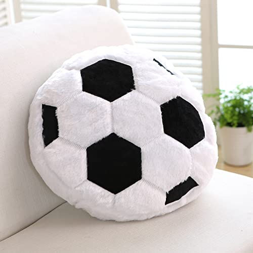 Throw Pillows Fluffy Stuffed Soccer Ball Plush Pillow Baseball Throw