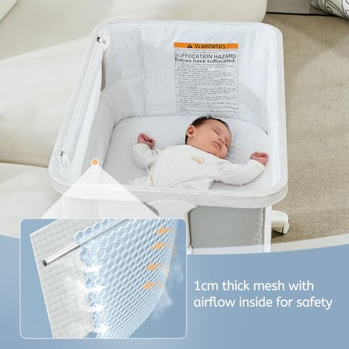 Electric Rocking Bassinet with Bedside Sleeper