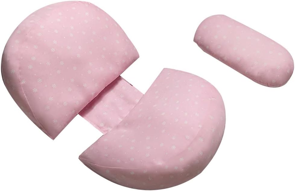 Pregnancy Pillow 100% Cotton U-Shaped Side Pillow for Pregnant Women,