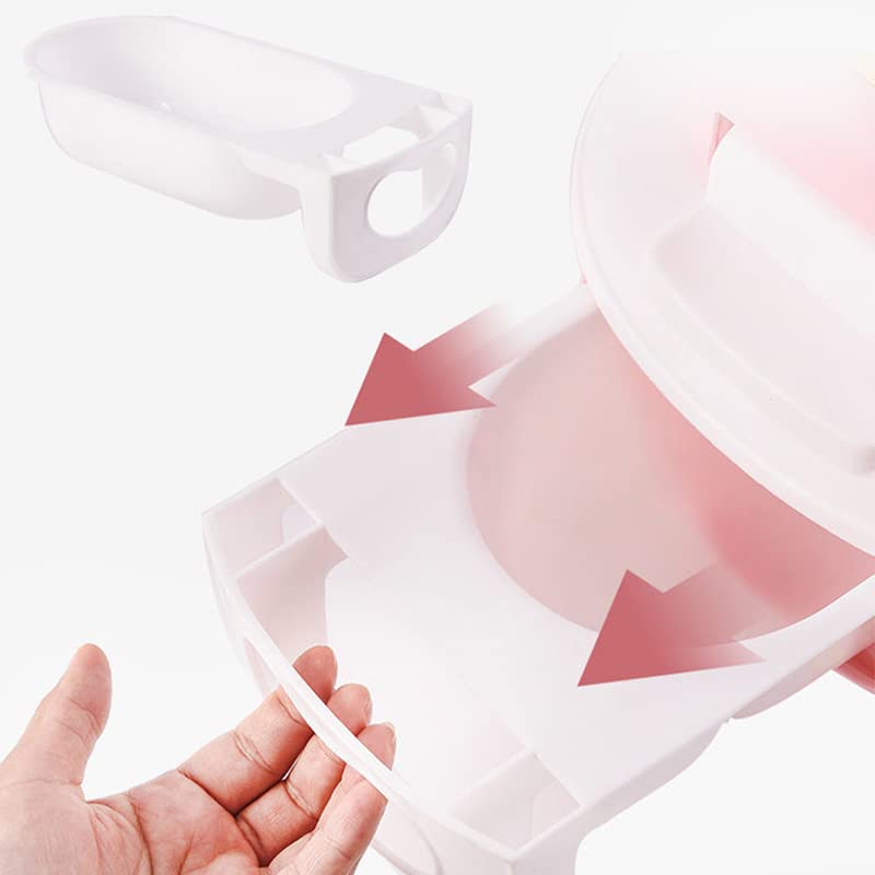 Portable Toddler Potty Toilet Cartoon Potty Training Seat Elevated Design Children Toilet Potty for Home Bathroom Outdoor Indoor(Pink)