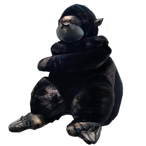 Plush Gorilla Stuffed Animal Huggable Gorilla Pillow Super Soft Plush Doll Animal