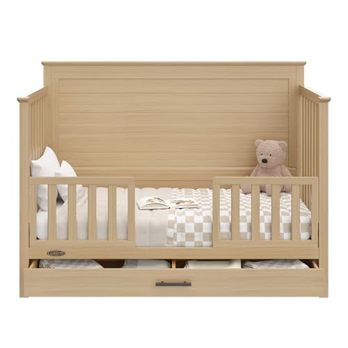5-in-1 Convertible Crib with Storage Drawer