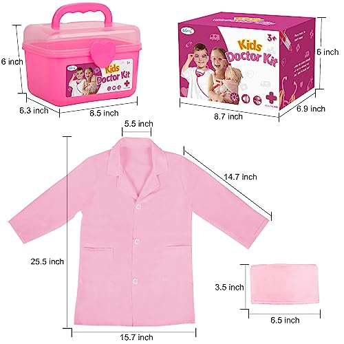 Doctor Kit for Toddlers 3 4 5 Years Old, Kids Doctor Play Set for Girls