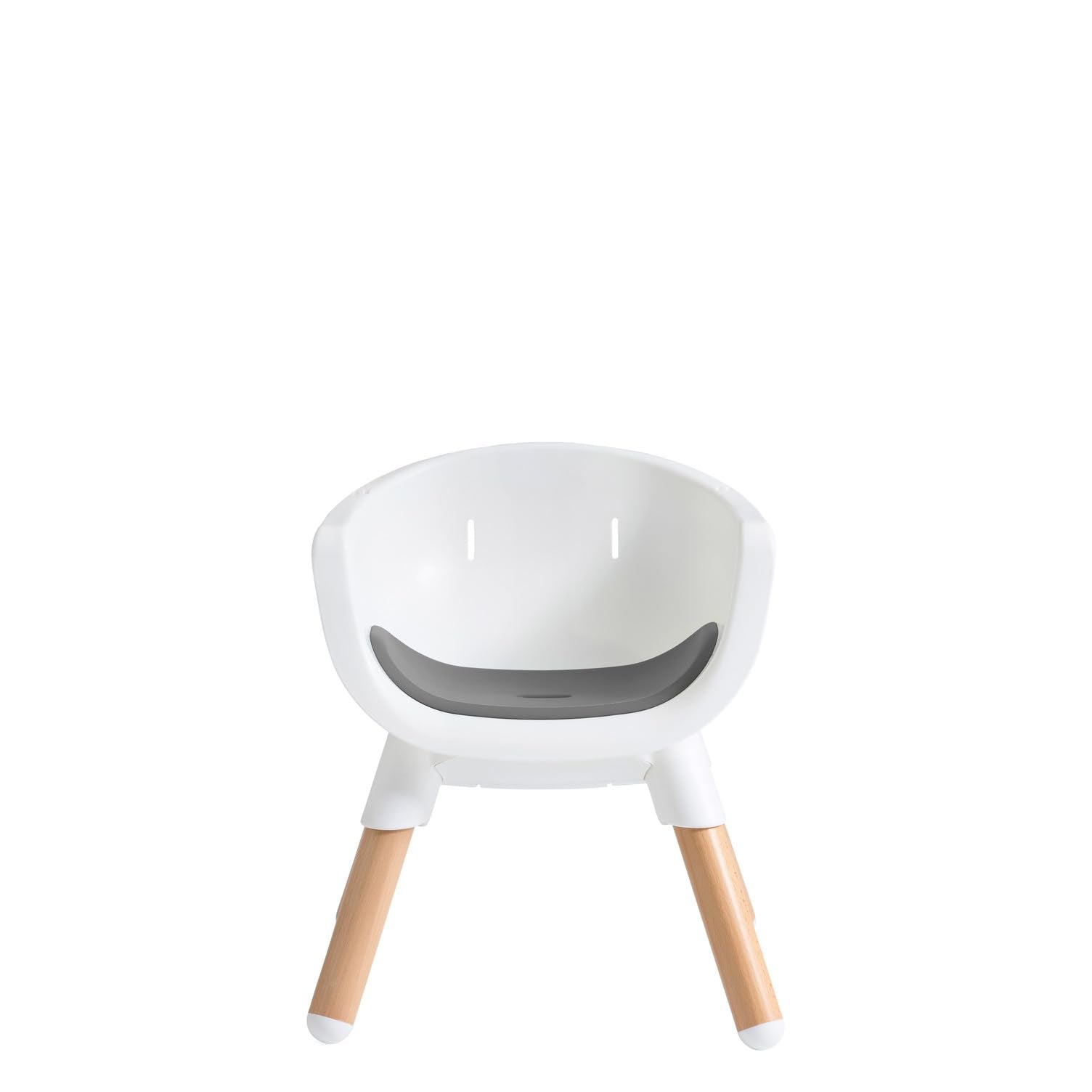 Multi-Mode Wooden High Chair with European Beech Wood and Convertible Design