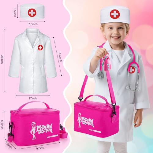 octor Kit for Girls, 34 Pcs Pretend Play Doctor Set，Doctor kit for Toddlers