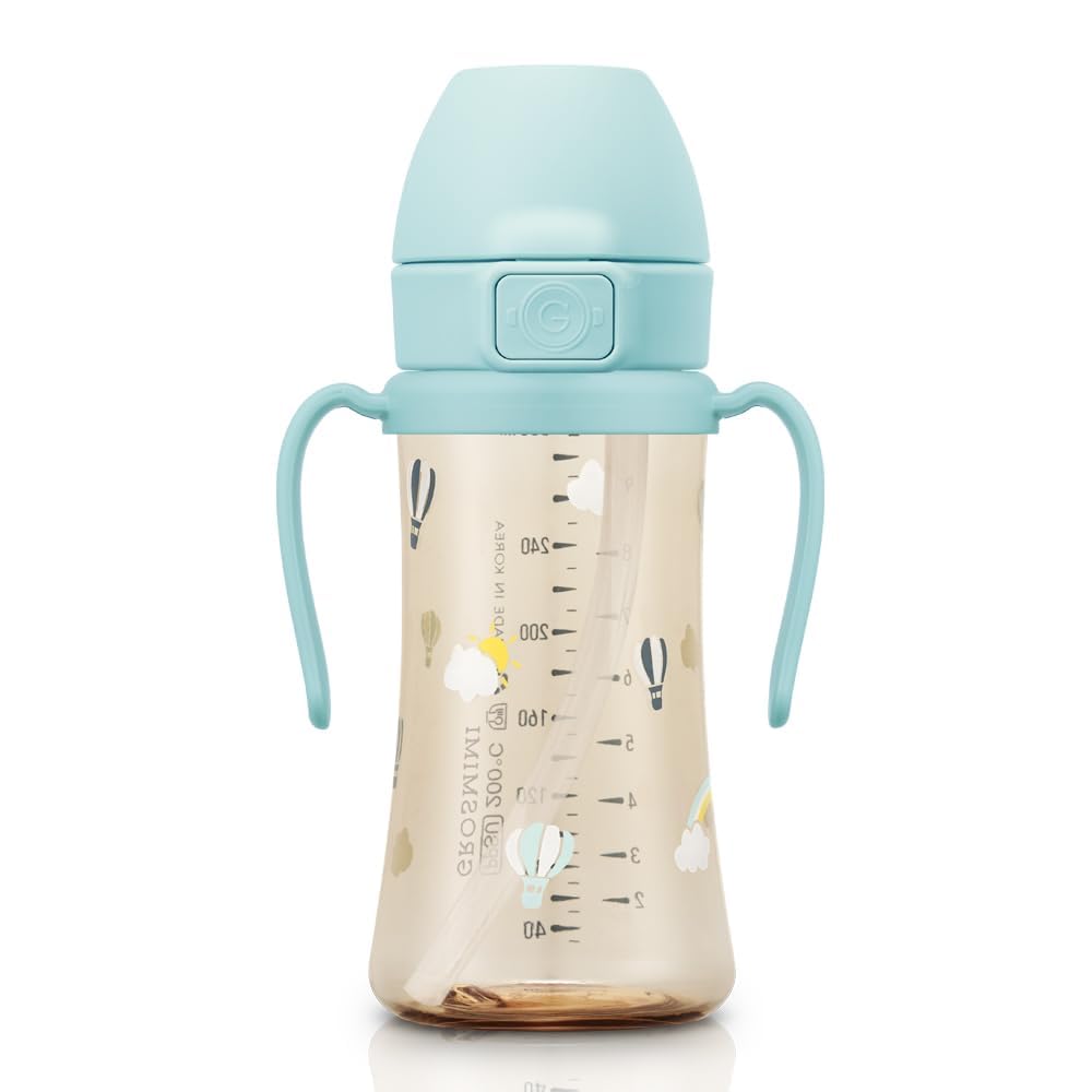 Flip Top Spill Proof Sippy Cup, PPSU, BPA Free, 10 oz, Stage 2 Straw