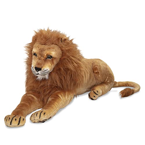 Giant Lion - Lifelike Stuffed Animal (Over 6 feet Long)
