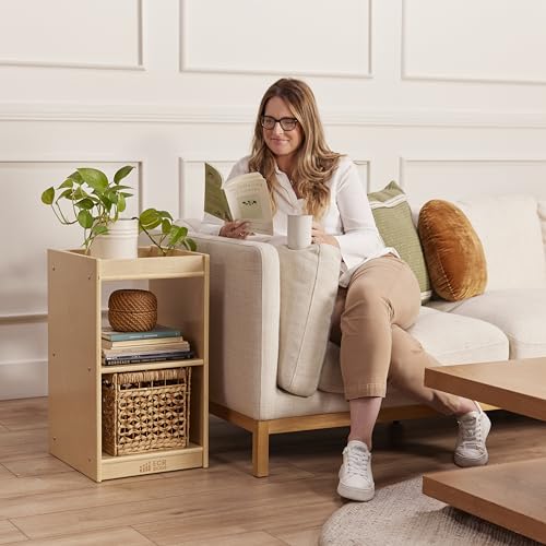 2-Cube Vertical Storage Cabinet Natural Birch