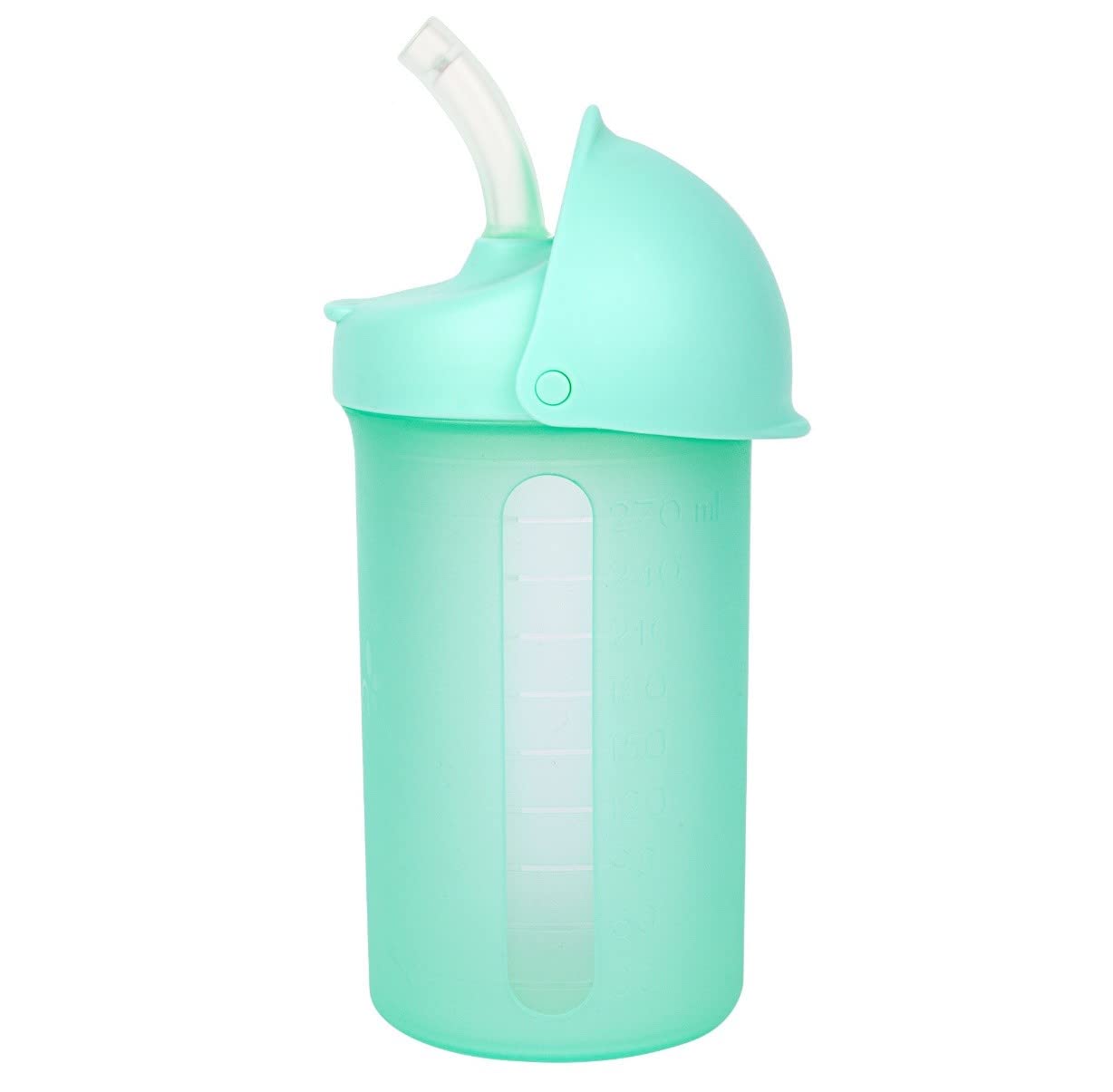 Swig Insulated Silicone Straw Sippy Cup - Flip Top Spill Proof Toddler Straw Cups