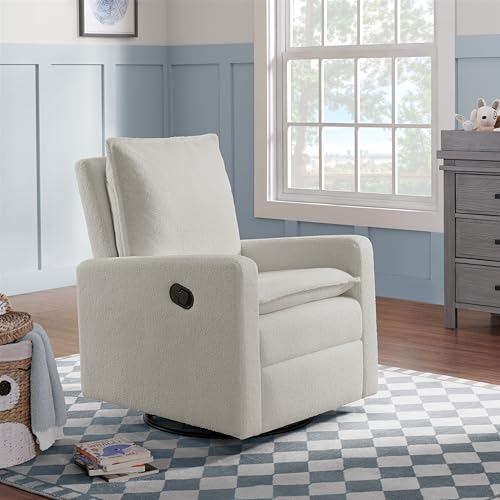 Upholstered Swivel Glider Recliner Nursery Chair