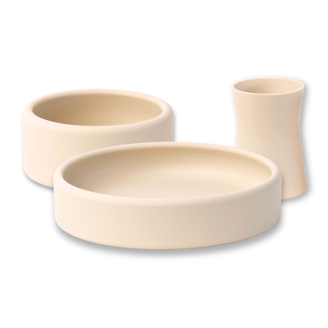 Silicone Plate, Bowl & Cup Set for Babies and Toddlers