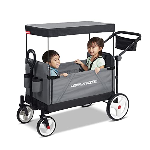3-in-1 Convertible Stroller Wagon with UV Canopy