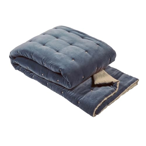 Lincove Pure Cashmere-Merino Wool Blanket - Warm & Soft Throw Blanket - 74"x55" Comfortable and Cozy Throw Blankets for Couch, Sofa, or Chair - Lightweight and Classic Throws - Sapphire