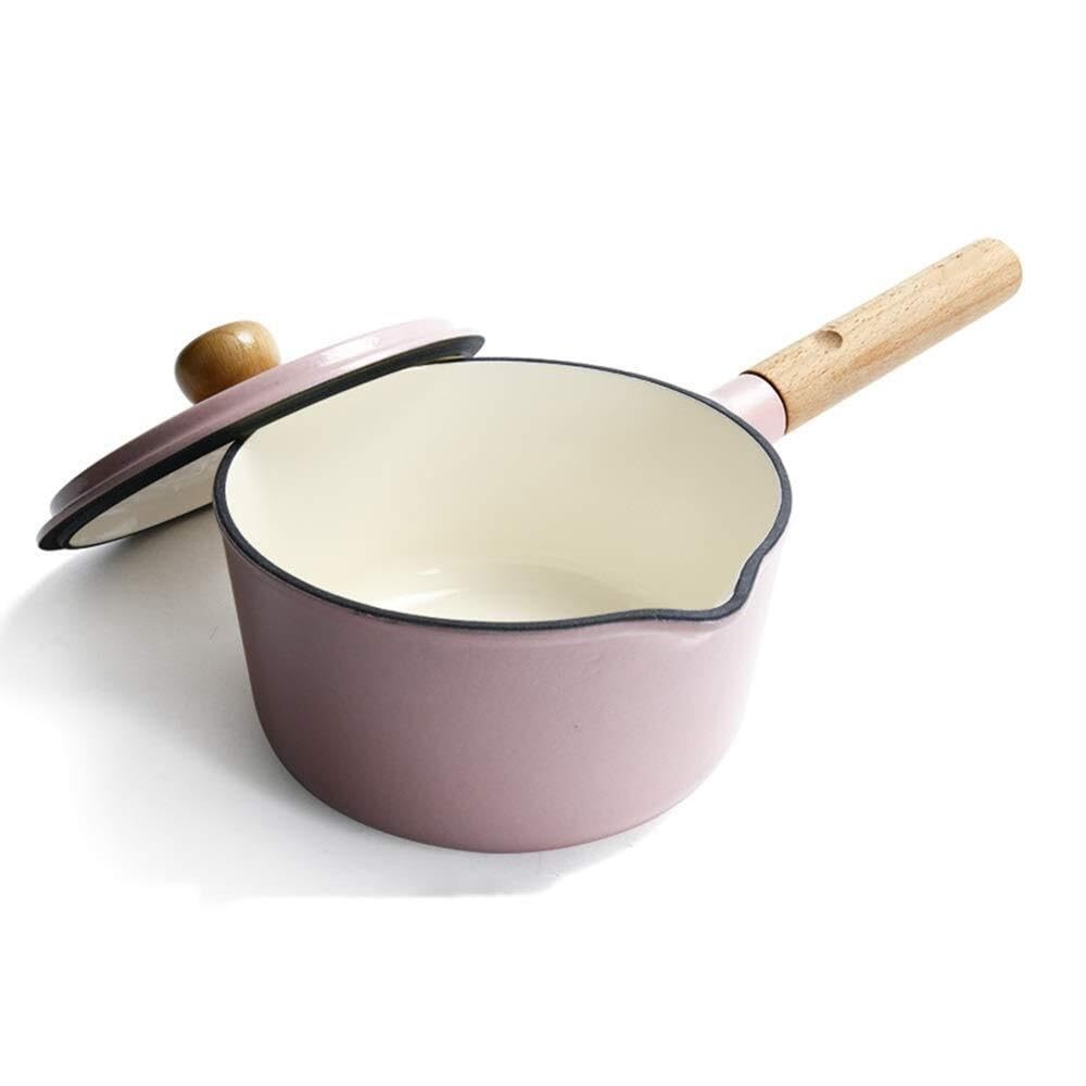 Non-Stick Baby Food Supplement Pot, Small Enamel Milk Pan for Porridge