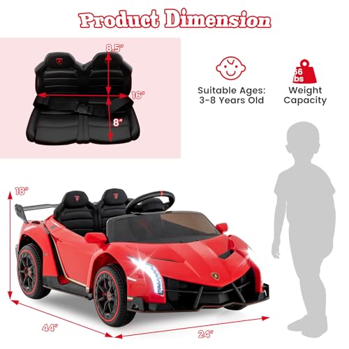 12V Kids Ride-On Sports Car with Remote Control