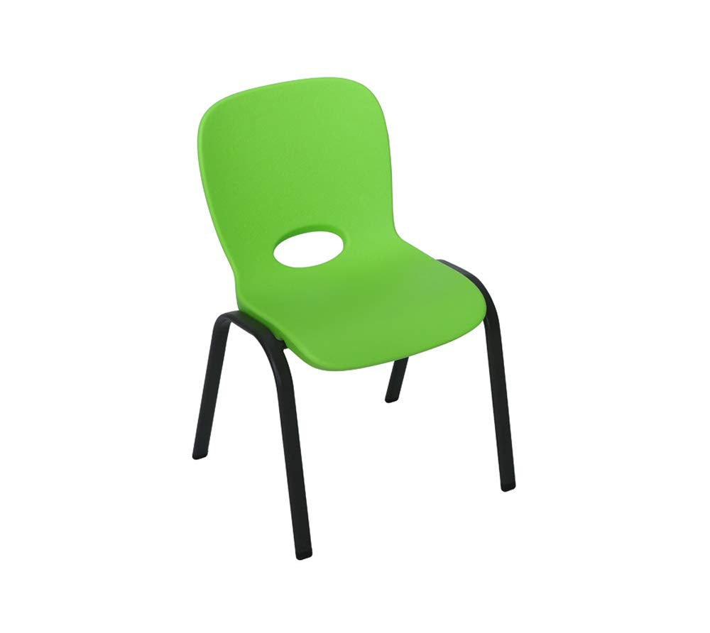 Kids Stacking Chair 4-Pack Lime Green