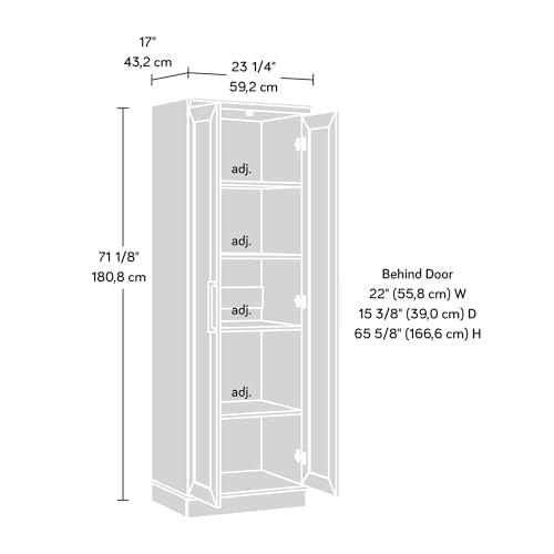 Tall Storage Cabinet with Adjustable Shelves