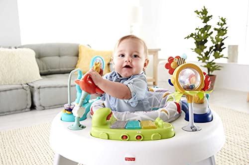 Baby to Toddler Toy 2-In-1 Sit-To-Stand Activity Center with Music Lights and Spiral Ramp
