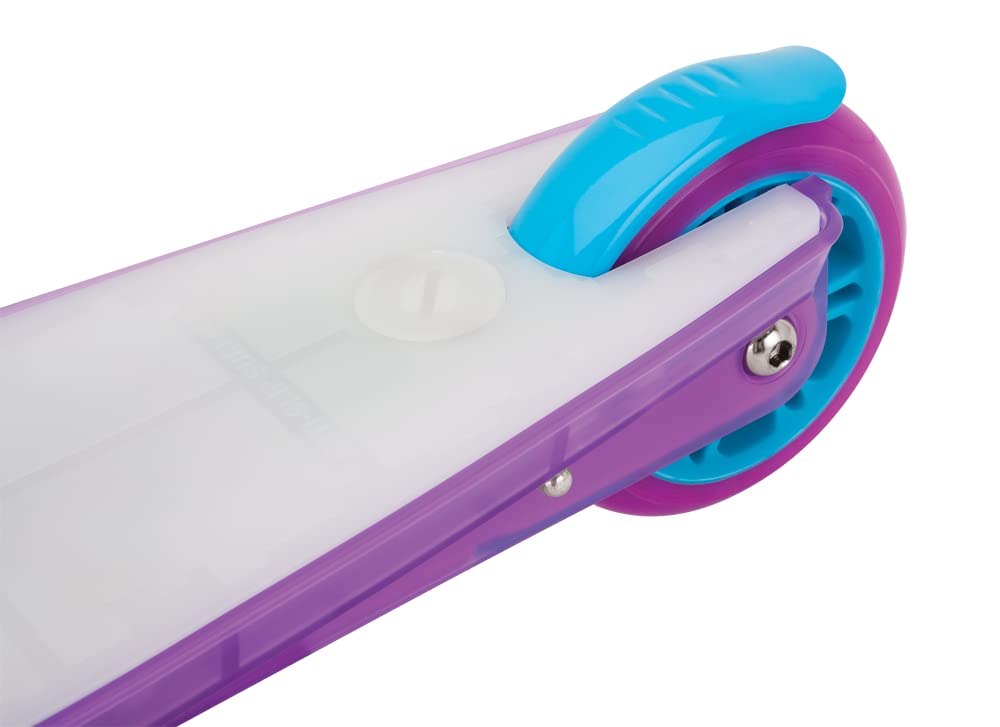 Party Pop Kick Scooter for Kids Ages 6+ - 12 Multi-Color LED Lights