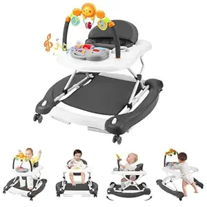 Baby Walker with Wheels, 5 in 1 Baby Walkers for Boys Girls 6-12 Months