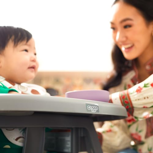 Lightweight Portable High Chair with Adjustable Tray and Footrest