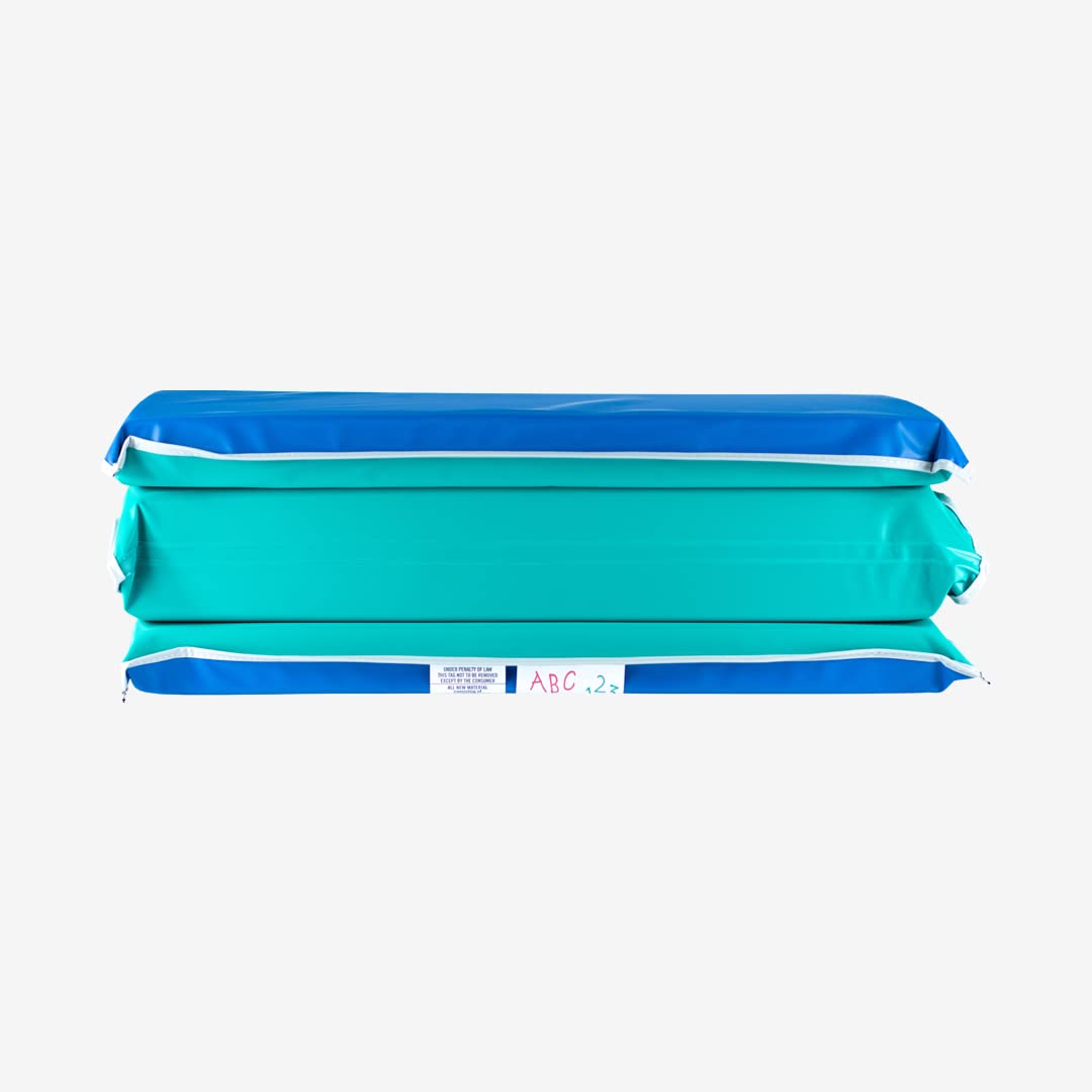 Heavy-Duty Nap Mat, Blue/Teal Vinyl Kids mat (2 inch)
