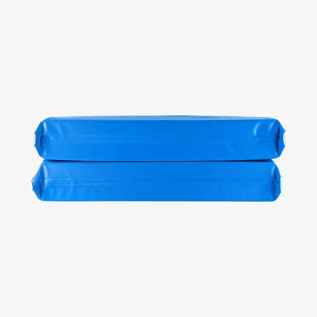 Heavy-Duty Nap Mat, Blue/Teal Vinyl Kids mat (2 inch)