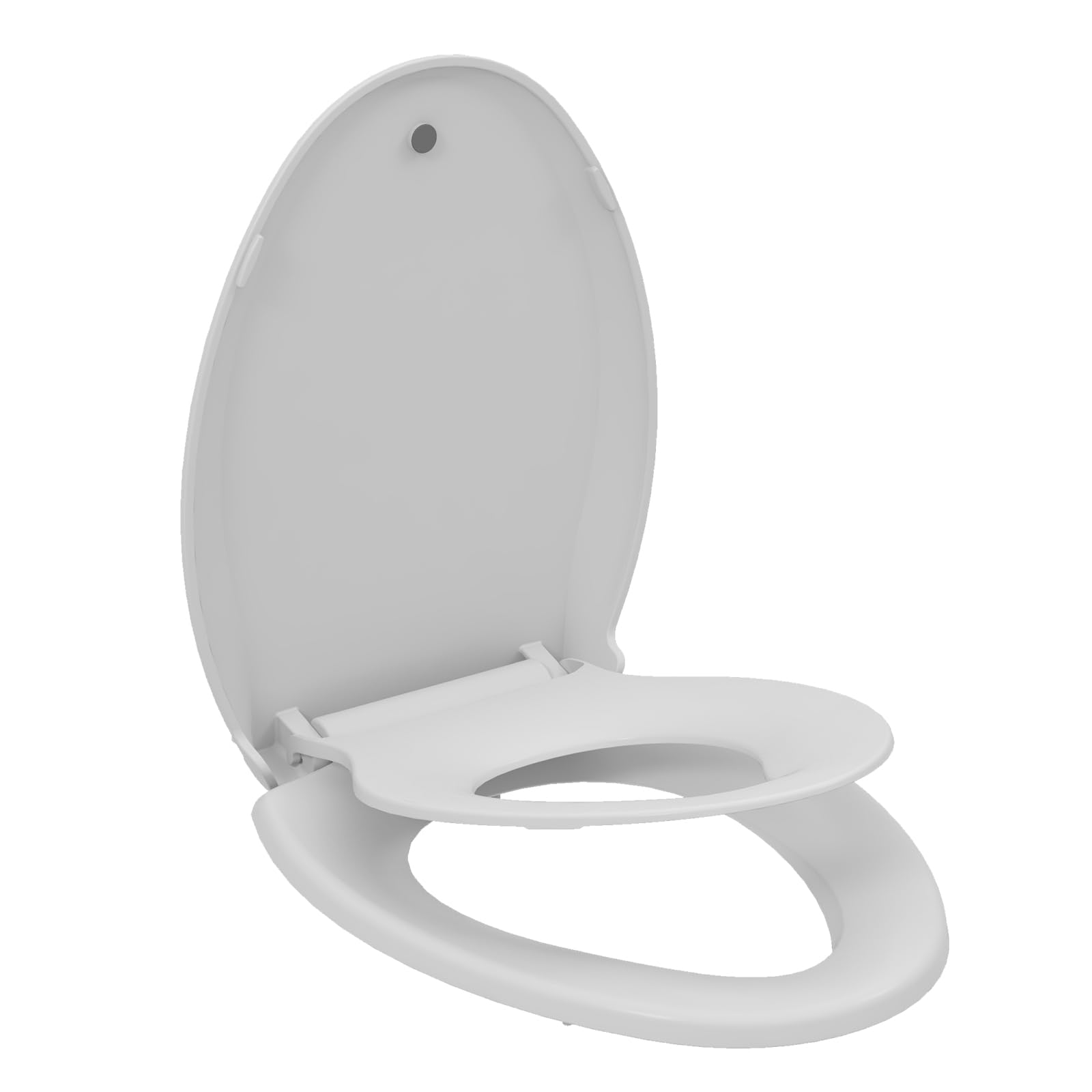 Elongated Toilet Seat with Toddler Seat Built In, Slow Close for Both