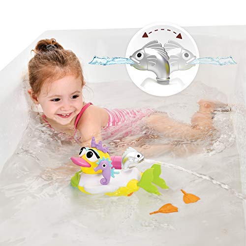 Jet Duck Mermaid Bath Toy with Powered Water Shooter