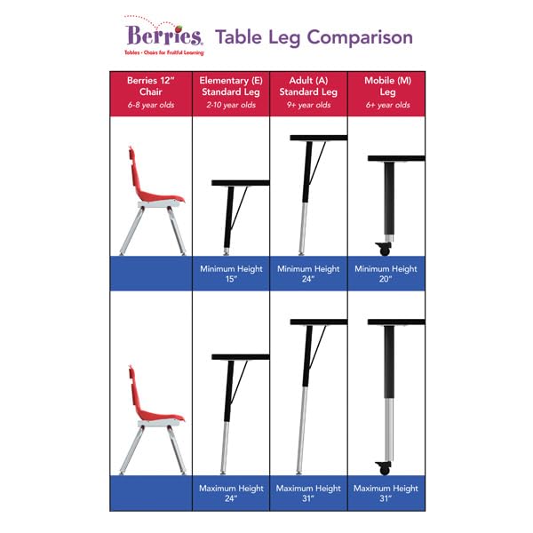 Rectangle Activity Table 60" x 30" Adjustable Height