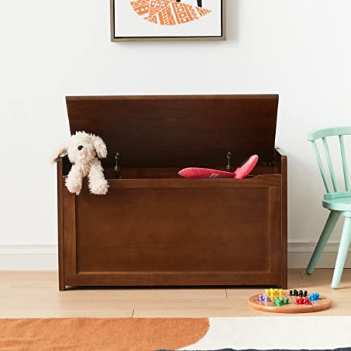 Wooden Toy Chest with Safety Hinge