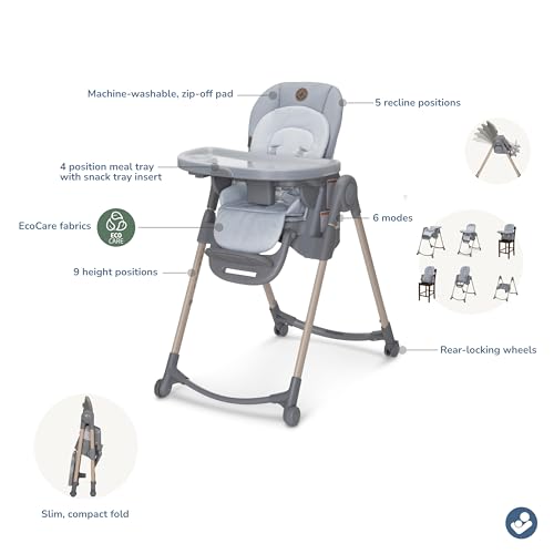 6-in-1 Convertible High Chair with EcoCare Fabric