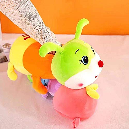 Multicolor Caterpillar Stuffed Animal Big Hugging Pillow Cute Plush Soft Pillow Doll