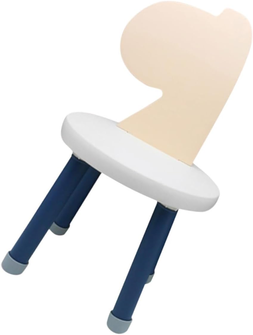 Plastic Children's Chair with Backrest Stable and Anti-Fall Design for Toddlers