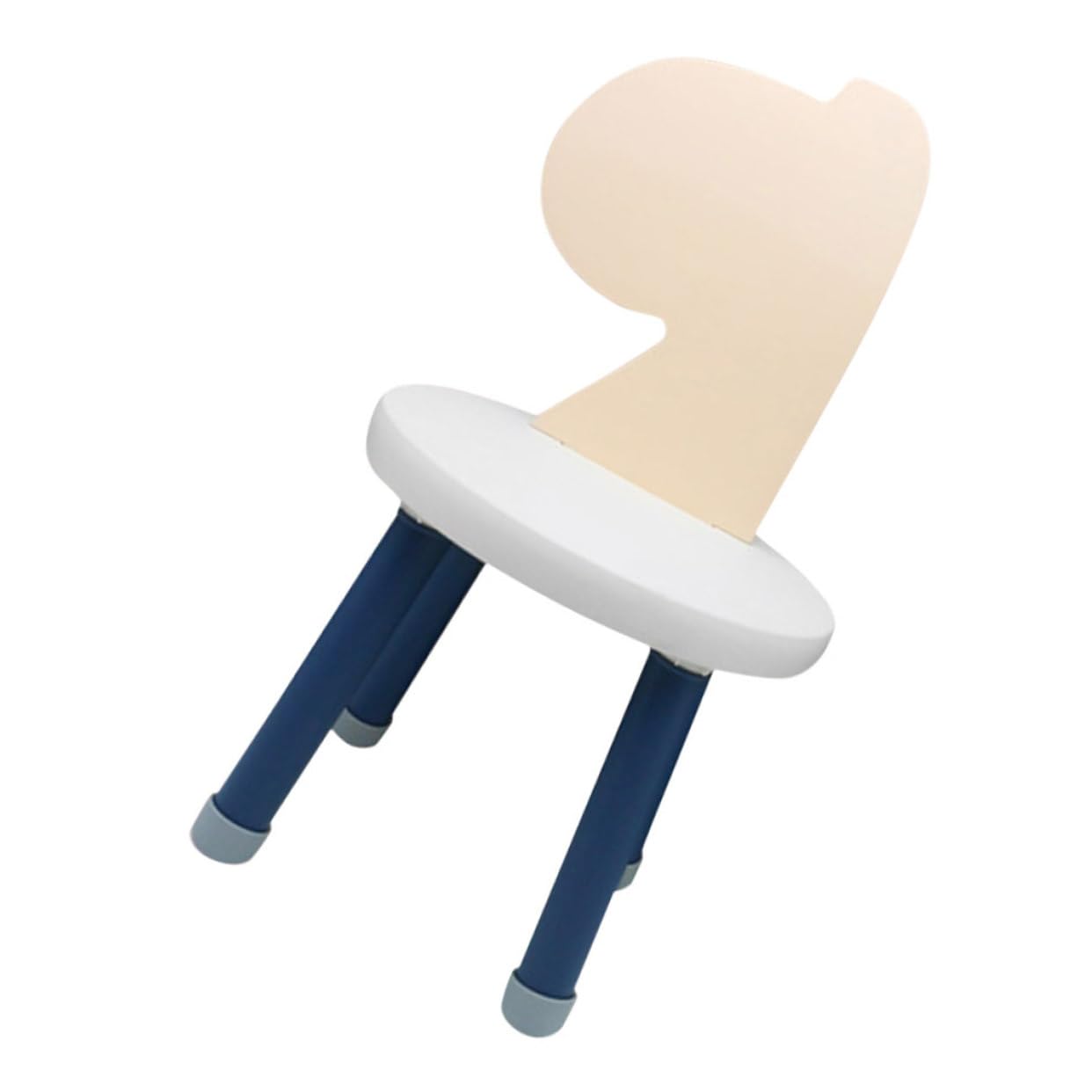 Plastic Children's Chair with Backrest Stable and Anti-Fall Design for Toddlers