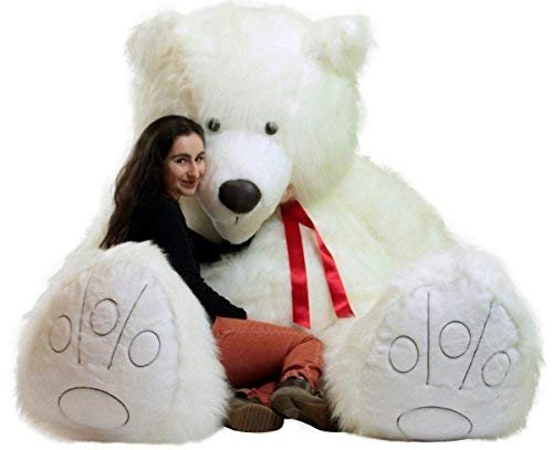 9 Foot Giant White Teddy Bear Soft Plush 108 Inches Huge Stuffed Animal Gigantic
