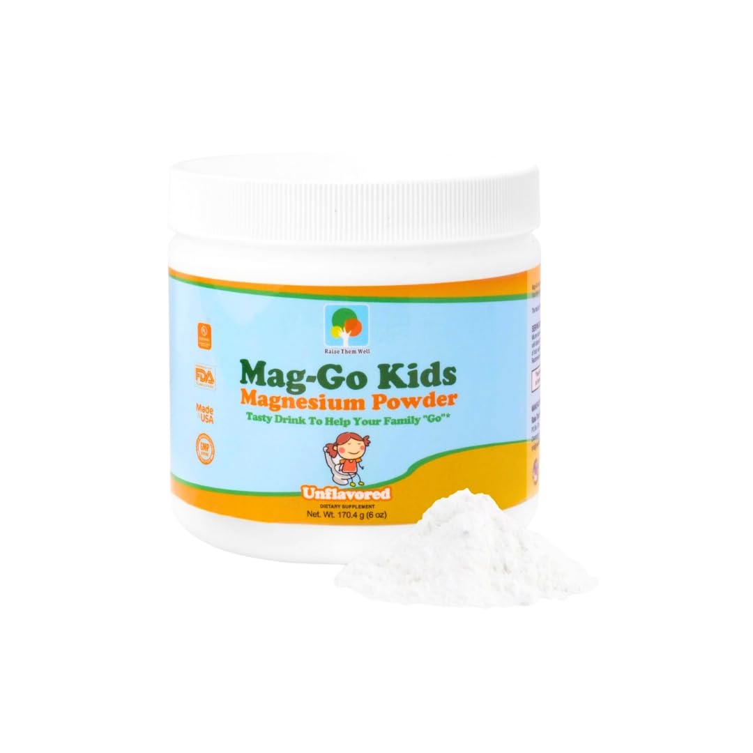 Mag-Go Kids Magnesium Powder | Constipation Relief (Unflavored)