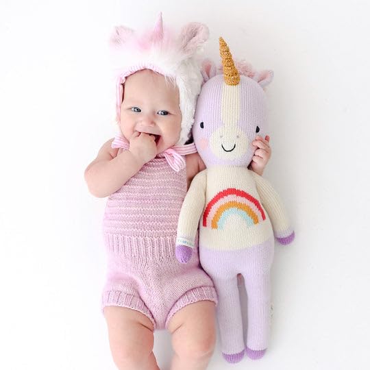 Zoe The Unicorn Little 13" Hand-Knit Doll – 1 Doll = 10 Meals, Fair Trade, Heirloom Quality