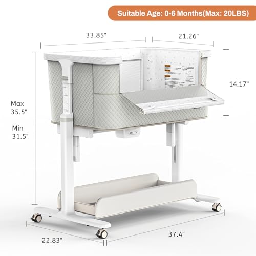 Electric Rocking Bassinet with Bedside Sleeper