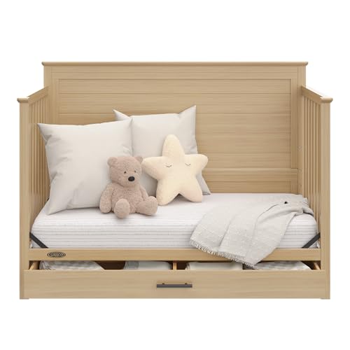 5-in-1 Convertible Crib with Storage Drawer